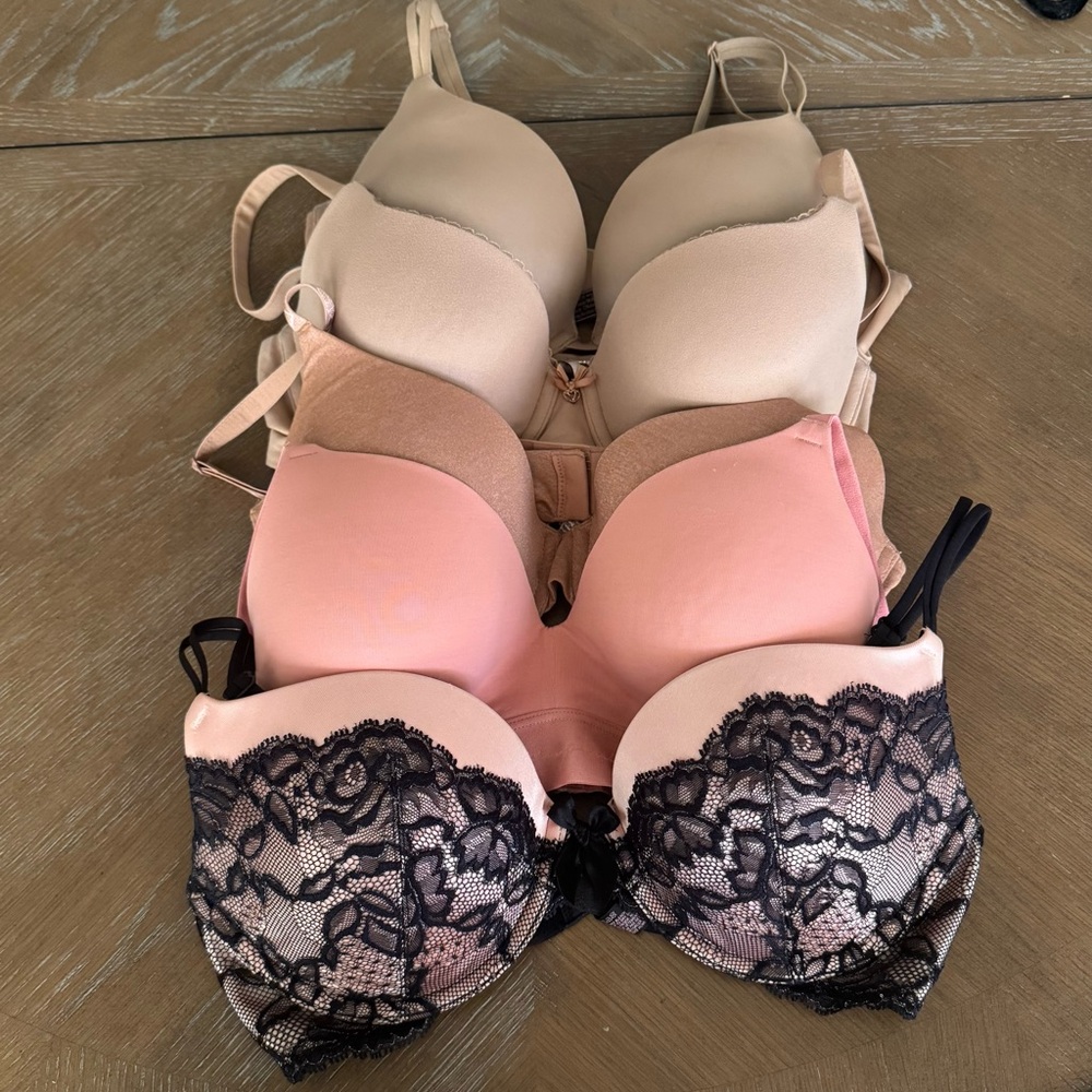 Victoria’s Secret 34D Bra Bundle – Push-Up, Demi, Plunge & More!